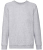 Fruit of the Loom Kids Classic Raglan Sweatshirt | Heather Grey