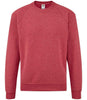 Fruit of the Loom Kids Classic Raglan Sweatshirt | Heather Red