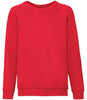 Fruit of the Loom Kids Classic Raglan Sweatshirt | Red