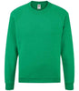 Fruit of the Loom Kids Classic Raglan Sweatshirt | Heather Green